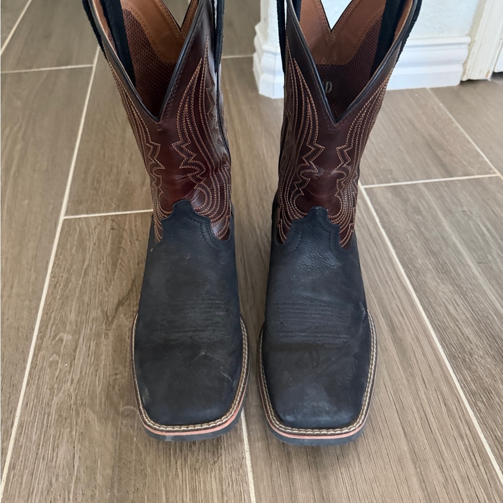 Ariat Black and Brown Western Boots